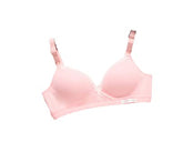 MOMISY Women's Top Open Maternity Nursing Bra Wire Free Lace Cotton Closure Breastfeeding Pregnancy Bra (Pink, 36B)