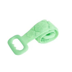 Momisy Silicone Body Back Scrubber, Double Side Bathing Brush for Skin Deep Cleaning Massage, Dead Skin Removal Exfoliating Belt for Shower, Lathers Well for Men & Women (Assorted colour)-Set of 2