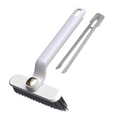 MOMISY 360° Rotating Gap Cleaning Brush, Hard Bristle Crevice Brush for Corners, Multi-Function Cleaning Tool (White)