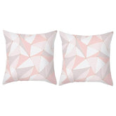 MOMISY Decorative Polyester Home Sofa Bedside Cushion Throw Pillow Covers, 45 x 45 cm, Pack of 2 (3D-2)