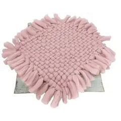 MOMISY Braided Knit Throw Braided Rug Blanket, New Born Baby Photography Photoshoot Props (Taro, 45 * 45 cm)