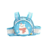 MOMISY Kids Safety Belt for Two Wheeler, Adjustable Bike Scooty Belt with Storage Bag, 2-9 Years (Blue)
