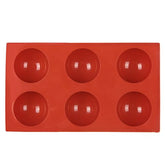 MOMISY Silicone Semi Sphere Mould, 6-Cavity Half Ball Baking Tray for Chocolate Bombs, Dome Cakes, Jelly, Soap, and Desserts – Oven & Freezer Safe