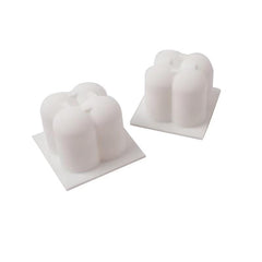 momisy Silicone Candle Moulds for Candle Making 2 Small & 2 Big Cube Candle Mould for Home Decoration Candle Making Festival, Party - Pack of 4