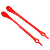 MOMISY Elastic Shoelaces Stretchy Silicone Elastic Special No Tie Shoe Laces for Children and Adults Lazy Tieless Suitable for All Shoes-Red, 14Pcs