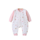 MOMISY Unisex Baby Snap closure Romper Bodysuit One Piece Jumpsuit Sleepsuit Outfits 9-12 Months Snug Fit Cotton- Pink Starfish