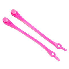 MOMISY Elastic Shoelaces Stretchy Silicone Elastic Special No Tie Shoe Laces for Children and Adults Lazy Tieless Suitable for All Shoes-RoseRed, 14Pcs