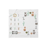 MOMISY Baby Milestone Blanket and Props for Baby's |1 to 12 Months Prop |Baby Bedding |Ac Room Blanket for Summer|Newborn| Infants Winter Blanket(Fox)
