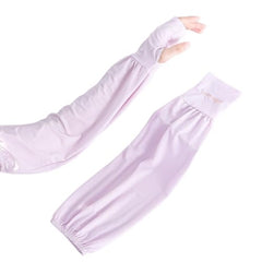 MOMISY UV Protection Arm Sleeves for Women with Thumb Hole Sun Protection Cooling Hand Covers (Purple)
