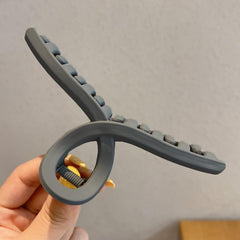 MOMISY Non slip Hair Claw Clutcher Clips for Women Big Jelly Jaw Clip Clamps for Girls Accessories for Long Thick Hair (10.8 cm, Tauras, 4)