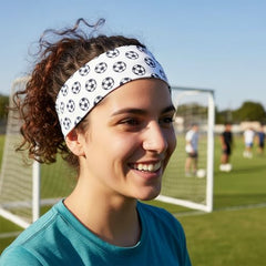 MOMISY Multifunction Yoga Fitness Gym Sports Sweatband Headband Microfiber Men and Women (FB White)