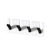 MOMISY Piano Look Self Adhesive Sticky Key Holder | Decorative Key Organizer | Wall Hook for Home | Home Storage Hook | Home Storage Organizer (Pack of 1) (Black)