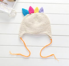 MOMISY Turkey Crown Big Eyes Cartoon Cap Newborn Baby Photography Shoot Props Costumes - 0 To 6 Months (Beige)