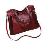 MOMISY Shoulder Purses and Handbags for Women Leather Ladies Cross body Bag for Office Traveling Outdoor Date School College (Wine Red)