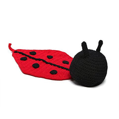MOMISY Bee Long Tail Cap New Born Baby Photography Props - Red Black