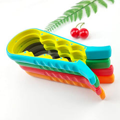 MOMISY 4 in 1 Creative Multifunction Gourd-Shaped Can Opener Kitchen Tool Grip Jar & Bottle Opener Rubber Design Fits Most of All Bottles Caps Premium Easy Grip (GreenYellow)