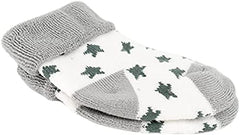 MOMISY 5 Pairs Baby Girl Boys Tube ankle Bamboo Socks for Baby Girl BoysToddlers Infant kids (Grey, 0 Months to 6 Months)