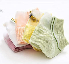 MOMISY 5 Pairs Baby Girl Boys Tube Socks Toddlers Infant Solid Color Boat Spring and Autumn Socks Stretch Baby Socks (ThinAnimal, 1 year to 3 year)