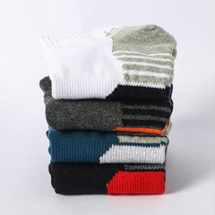 MOMISY Men's Premium Cotton Cushion Ankle Socks, Multicolour, Pack of 4, Free Size