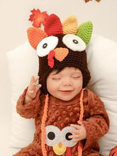 MOMISY Turkey Crown Big Eyes Cartoon Cap Newborn Baby Photography Shoot Props Costumes - 0 To 6 Months (Brown)