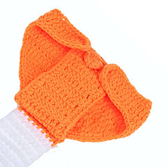 MOMISY Baby Photography Props, Fox Outfit, Includes Hat & Long Tailed Nappy for Kids Parties Anniversaries Photography, Orange