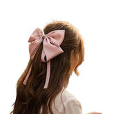 MOMISY Bow Shaped Hair Clip, Hair Accessories for Women and Girls (Pink, Free)