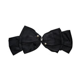 MOMISY Bow Shaped Hair Clip, Hair Accessories for Women and Girls (3LayerBow Black, Free)