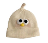 MOMISY Baby Beanie Winter Hat, Warm Toddlers Beanies for Kids Boys & Girls Woolen Knitted Cap (6 Months - 2 Years) (Off White)