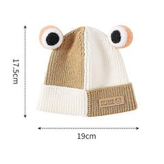 MOMISY Baby Beanie Hat, Chess Warm Toddlers Winter Hat, Double Pom Pom Beanies for Boys & Girls Woolen Knitted Cap (6 Months - 2 Years) (Green)