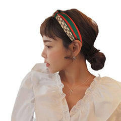 MOMISY Knotted Hairband Headband Cross Hair Band Accessories for Women and Girls (KhakiGreen)