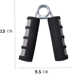 MOMISY Foam Hand Grip Strengthener/Training/Hand Exercise/Hand Gripper/Forearm Exerciser for Finger Exercise/Gym Workout Equipment to Use in Home and Gym for Men/Women (Grey)