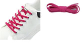 MOMISY No Tie Elastic Shoelaces, Semicircle Shoe Laces For Kids and Adult, Sneakers Shoelace Locks Laces Shoe Strings, Pink