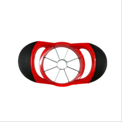 MOMISY Plastic Apple Fruit Slicer, Corer, Cutter, Divider Tool, 8 Stainless Steel Blades (RedBlack)
