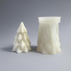 MOMISY Christmas Tree Shape Silicone Candle Making Mould, for Resin Moulds, Silicone Moulds Casting Moulds, Aroma Candle Mould for DIY, Christmas Decoration (Small, Christmastree)