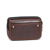 MOMISY Horizontal Mobile Cell Phone Holster Holder Pouch Case Belt Clip Case Leather Case Cover for Men (Brown)