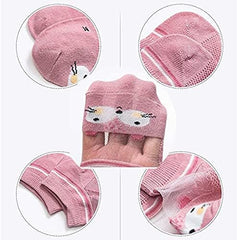 MOMISY 5 Pairs Baby Girl Boys Tube Socks Toddlers Infant Solid Color Boat Spring and Autumn Socks Stretch Baby Socks-3 to 5 Year