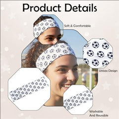 MOMISY Multifunction Yoga Fitness Gym Sports Sweatband Headband Microfiber Men and Women (FB White)