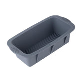 MOMISY Silicone Bread & Loaf Pan Mould | Fruit Cake, Pastry Making Pan | Baking Mould Rectangle (Grey)