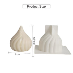 MOMISY Silicone Bubble Candle Moulds for Candle Making, Ideal for Diwali Candles, Chocolates, Personalized Gifting, Home Decoration (Onion)