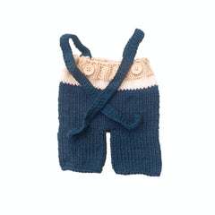 MOMISY Baby Photography Props, Includes Pant & Cap for Kids Parties Anniversaries Photography-Set of 2 Pieces-Blue-Beige