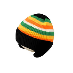 MOMISY Baby Beanie Winter Hat, Rainbow Warm Toddlers Beanies for Kids Boys & Girls Woolen Knitted Cap (6 Months - 2 Years) (Black)