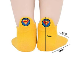 MOMISY 5 Pairs Baby Girl Boys Toddlers Infant Solid Color Spring and Autumn Socks Cotton Stretch Crew Baby Socks -Retro Game, 1-3 Years Old