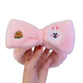 MOMISY Elastic Lovely Hair Band Wash Face Spa Headband-Washable Facial Band Makeup Wrap Headbands for Women (Pink)