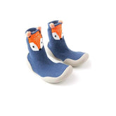 MOMISY Baby Socks Animal Themed, Funny Cartoon Printed Cotton Socks with Shoes - Soft, Non-Slip, and Comfortable Size 12-18M(BlueFox-22-23)