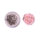 MOMISY Silicone Mold | 3D DIY Fondant Candle, Soap Mould Candy Mold I Baking Tools for Cake Chocolate Candy Ice Jelly Soap I Cake Baking Moulds I Bakeware Mold (Peony Grey)