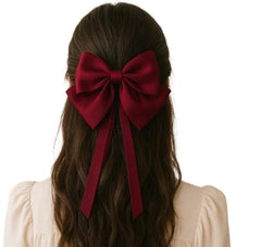 MOMISY Bow Shaped Hair Clip, Hair Accessories for Women and Girls (ButterflyMaroon, Free)