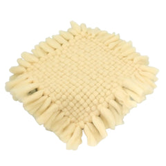 MOMISY Braided Knit Throw Braided Rug Blanket, New Born Baby Photography Photoshoot Props (Yellow, 45 * 45 cm)