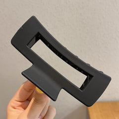 MOMISY Non slip Hair Claw Clutcher Clips for Women Big Jelly Jaw Clip Clamps for Girls Accessories for Long Thick Hair (10 cm, Square, 3)
