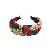 MOMISY Knotted Hairband Headband Cross Hair Band Accessories for Women and Girls (KhakiGreen)