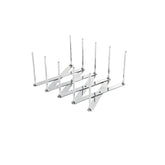 MOMISY Telescopic Pot Lid Organizer Stainless Steel Multi-use Adjustable Length
